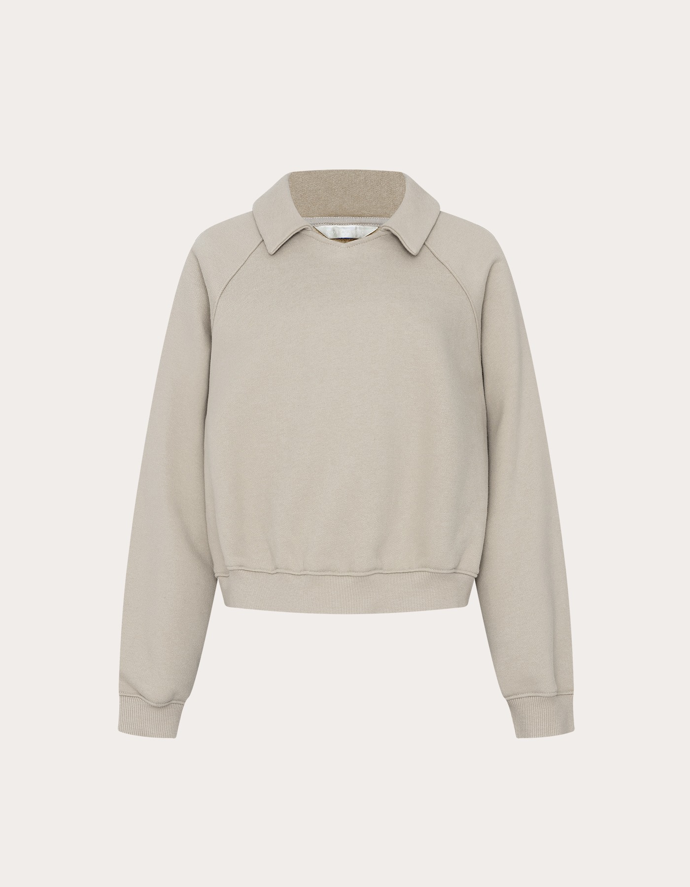 [상의] Organic Cotton Collar Sweatshirt (Beige)