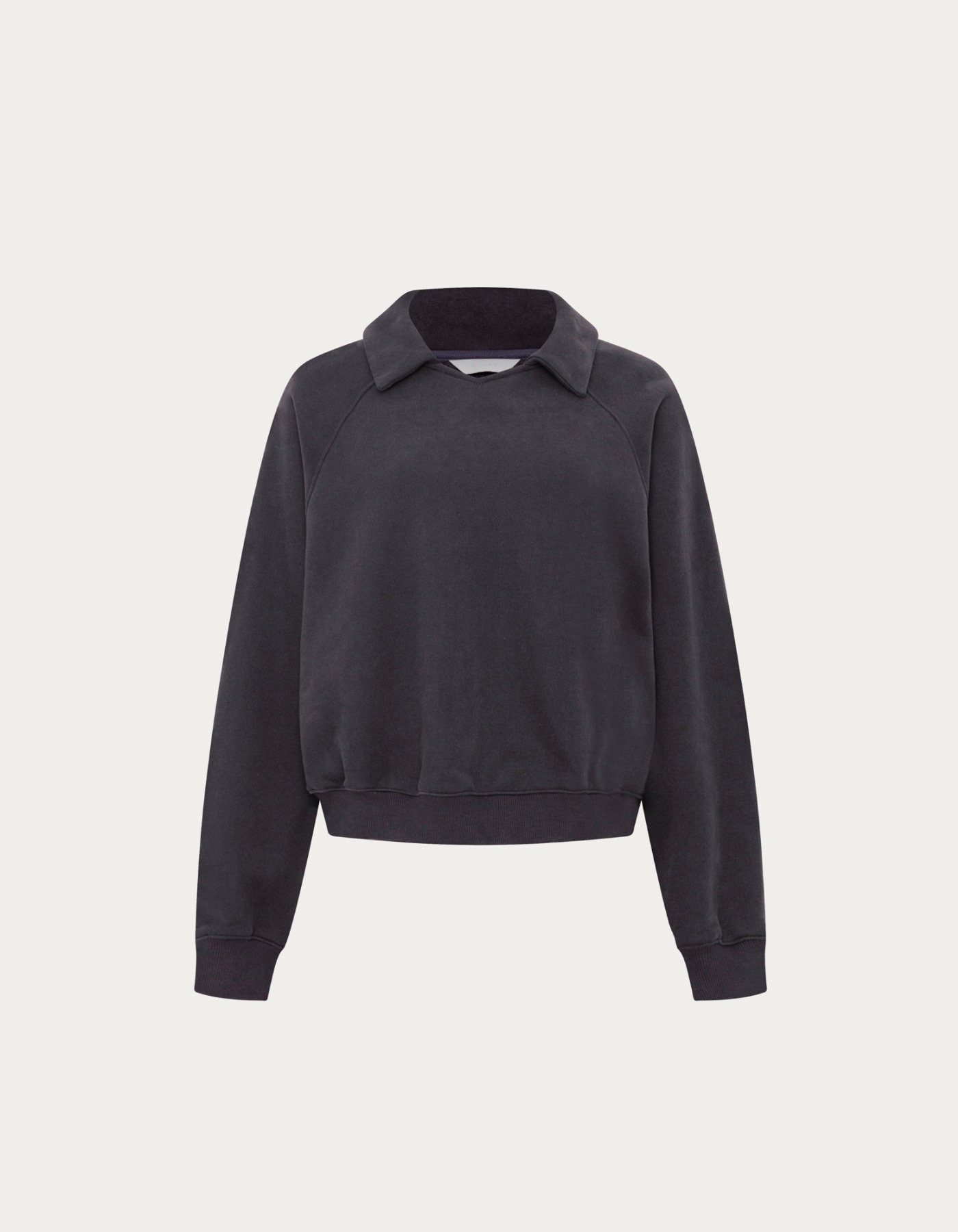 [상의] Organic Cotton Collar Sweatshirt (Conte Charcoal)